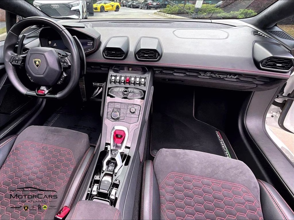 2017 White Lamborghini Huracan Spyder Supercharged AWD Convertible
