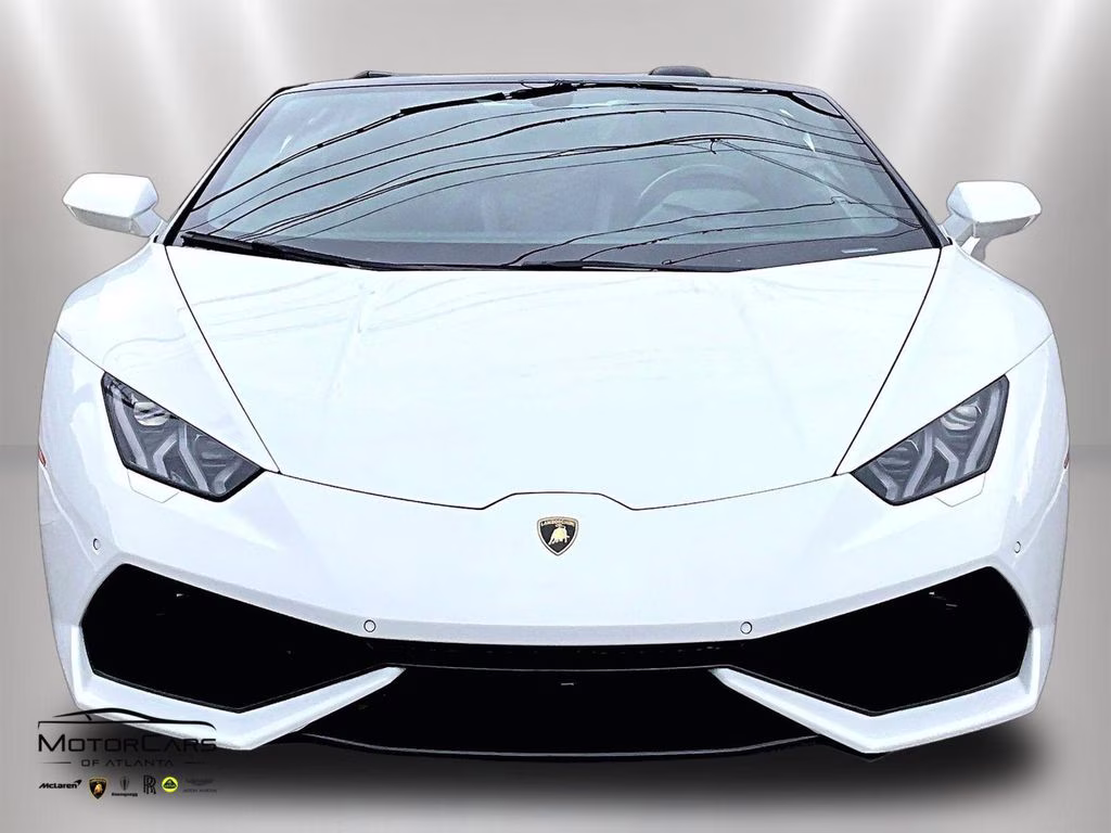 2017 White Lamborghini Huracan Spyder Supercharged AWD Convertible