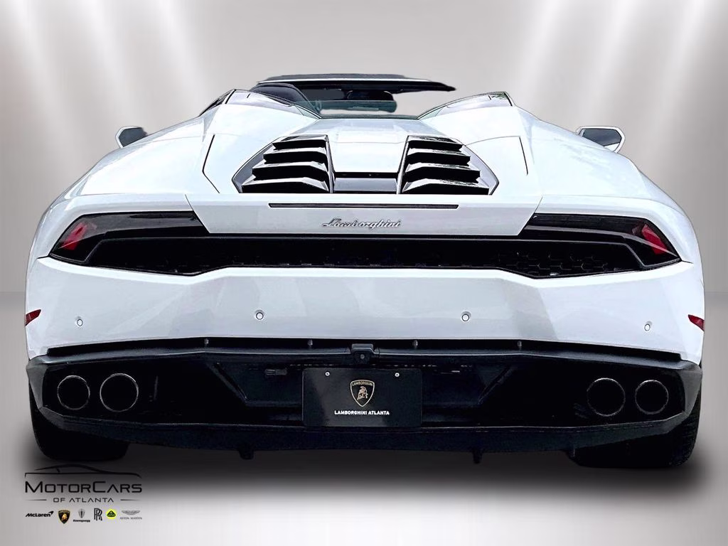2017 White Lamborghini Huracan Spyder Supercharged AWD Convertible