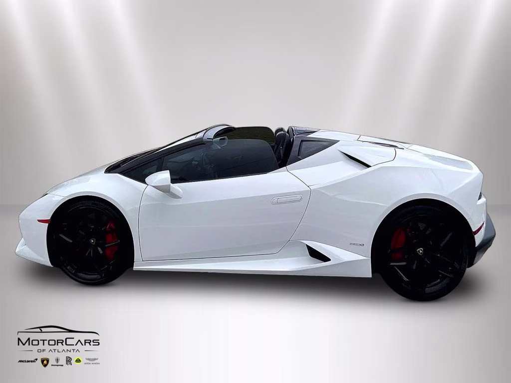 2017 White Lamborghini Huracan Spyder Supercharged AWD Convertible