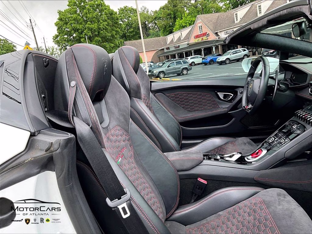 2017 White Lamborghini Huracan Spyder Supercharged AWD Convertible
