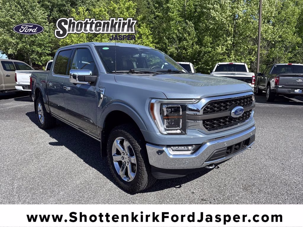 2023 Azure Gray Metallic Tri-Coat Ford F-150 King Ranch 4X4 Truck