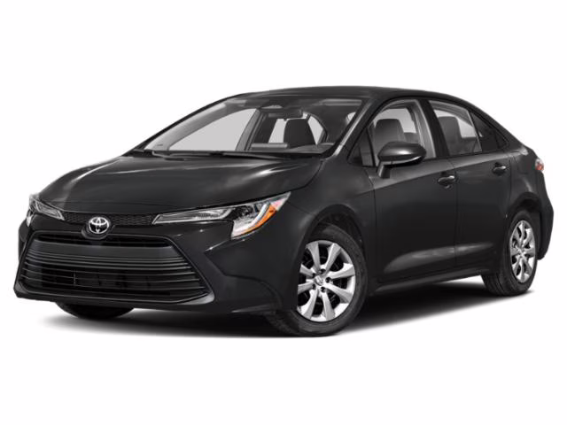 2024 Midnight Black Metallic Toyota Corolla LE FWD