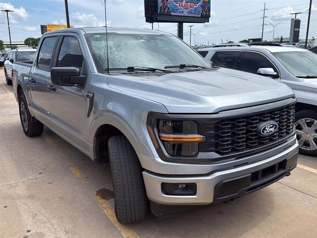 2024 Iconic Silver Metallic Ford F-150 STX 4X4 Truck