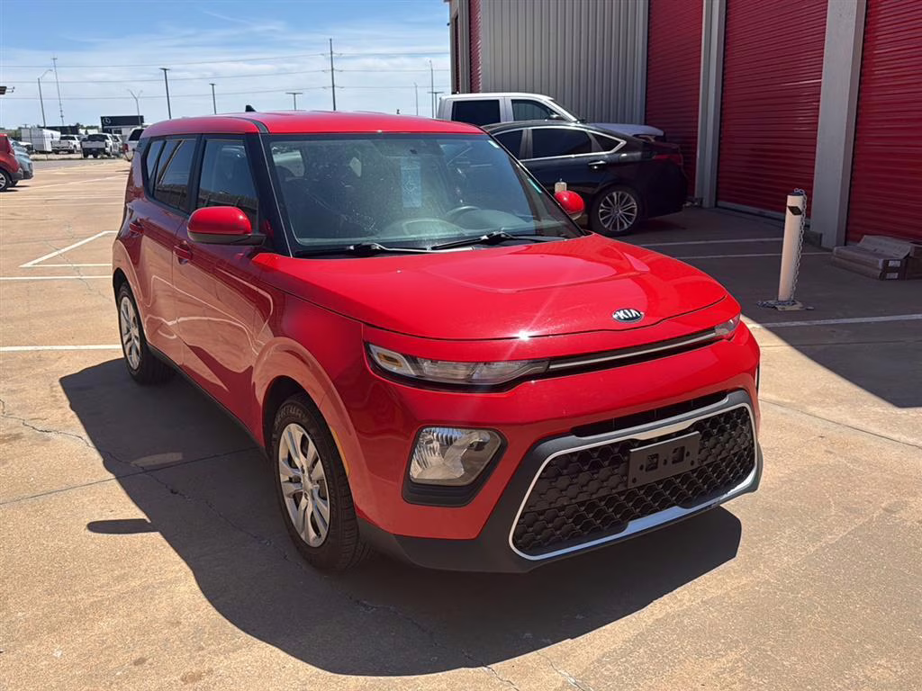 2021 Inferno Red Kia Soul LX FWD Hatchback