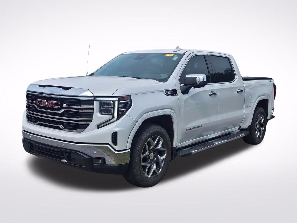 2022 White Frost Tricoat GMC Sierra 1500 SLT 4X4 Truck