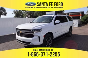 2021 Summit White Chevrolet Suburban LT RWD SUV