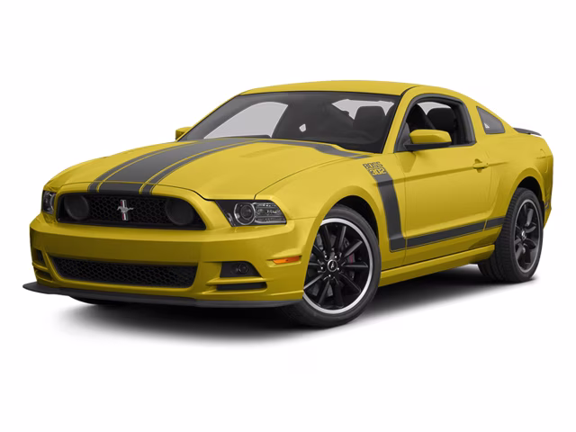2013 Yellow Ford Mustang Boss 302 RWD Sedan