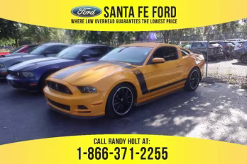 2013 Yellow Ford Mustang Boss 302 RWD Coupe