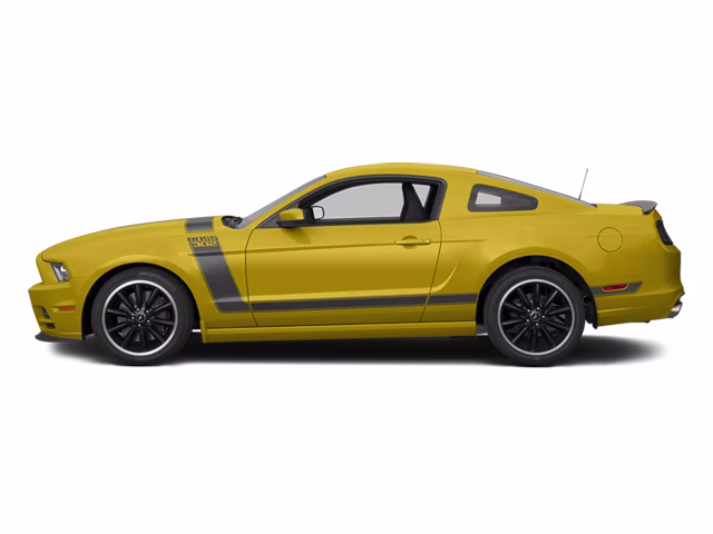2013 Yellow Ford Mustang Boss 302 RWD Sedan