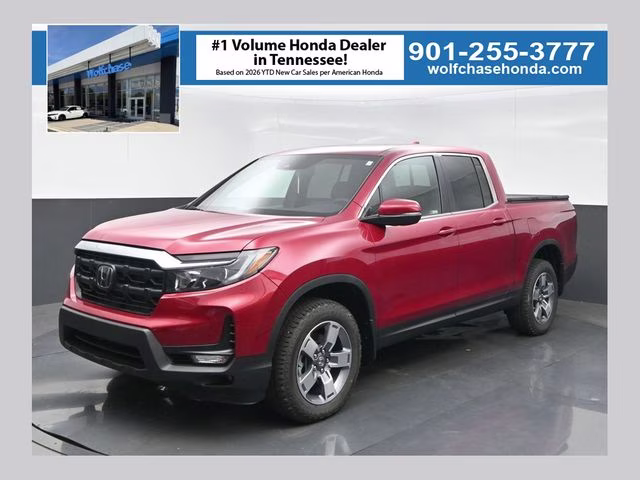 2026 Radiant Red Metallic II Honda Ridgeline RTL AWD Truck