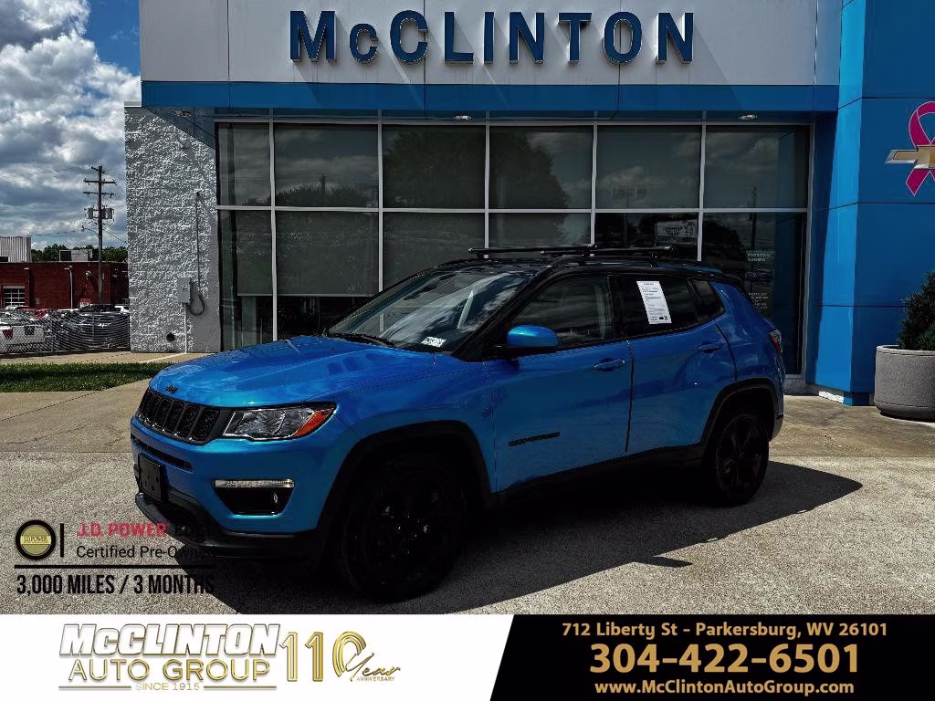 2019 Laser Blue Pearlcoat Jeep Compass Latitude 4X4 SUV