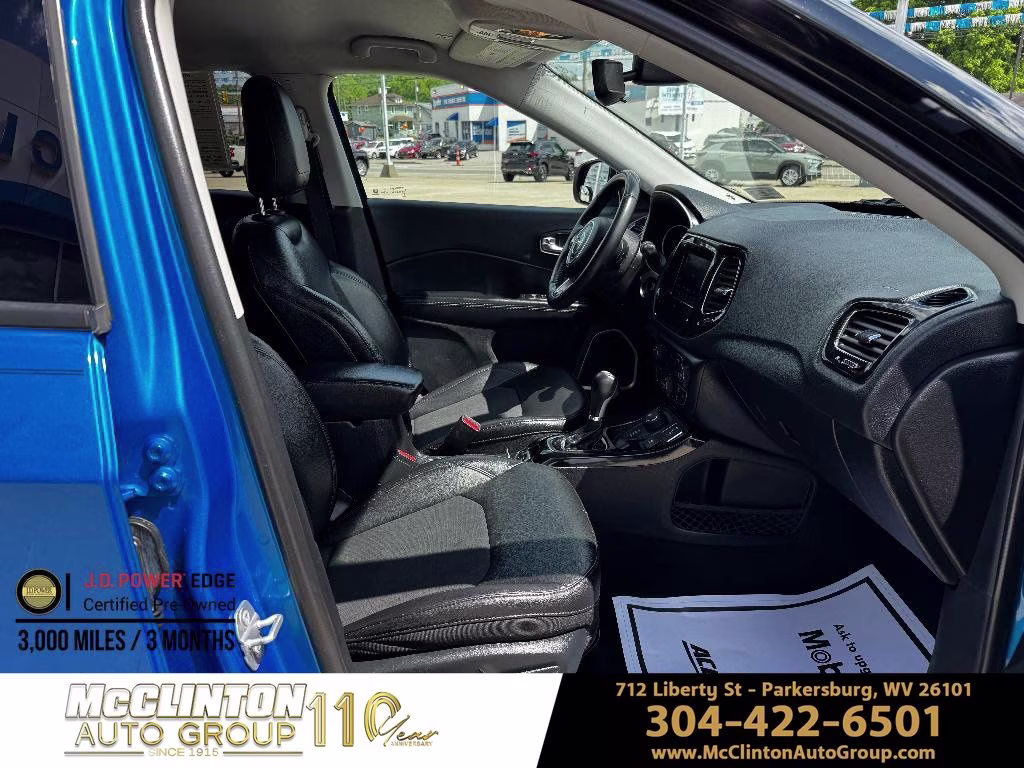 2019 Laser Blue Pearlcoat Jeep Compass Latitude 4X4 SUV