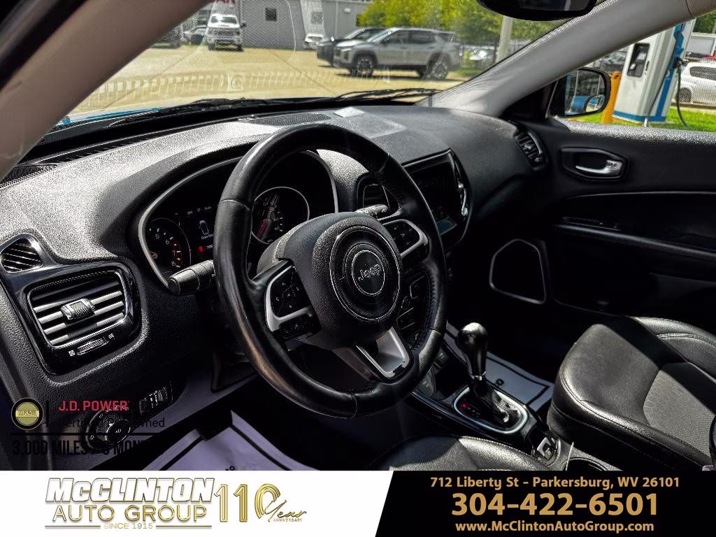 2019 Laser Blue Pearlcoat Jeep Compass Latitude 4X4 SUV