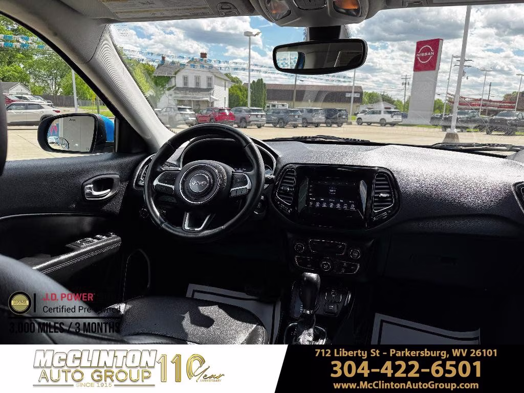 2019 Laser Blue Pearlcoat Jeep Compass Latitude 4X4 SUV