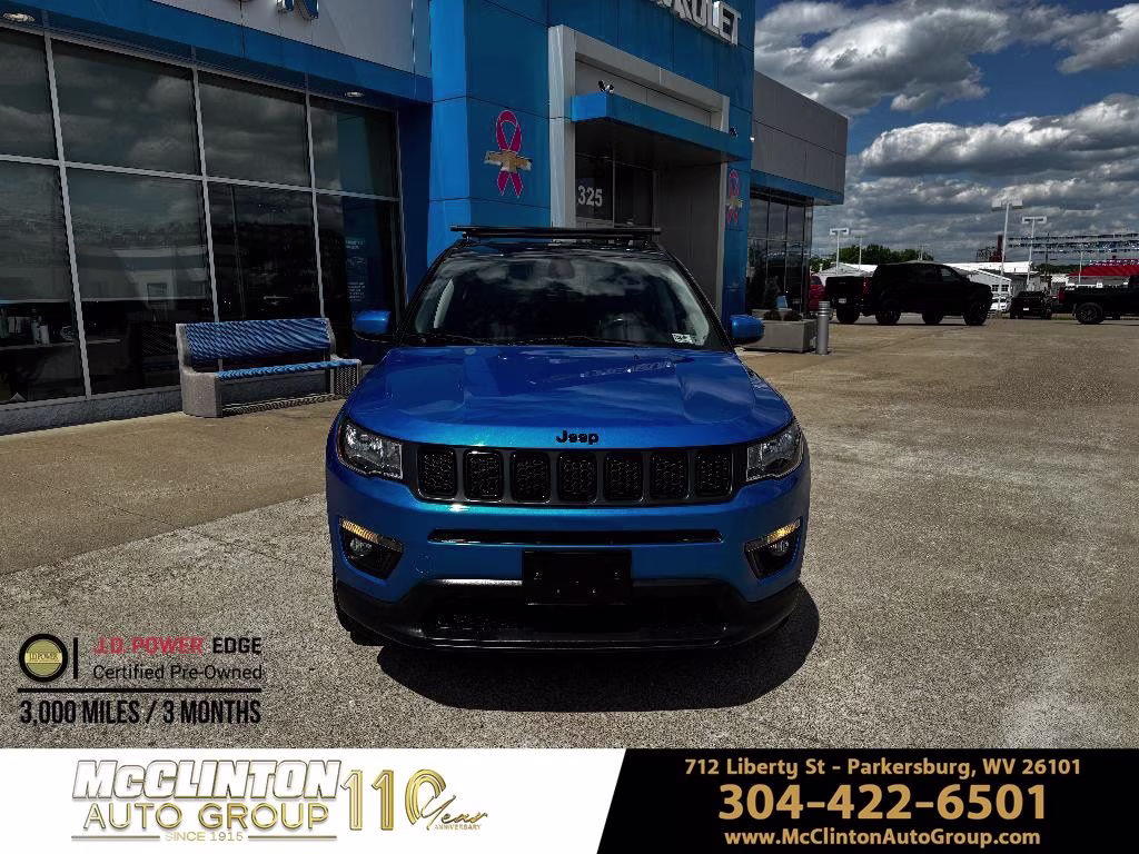 2019 Laser Blue Pearlcoat Jeep Compass Latitude 4X4 SUV