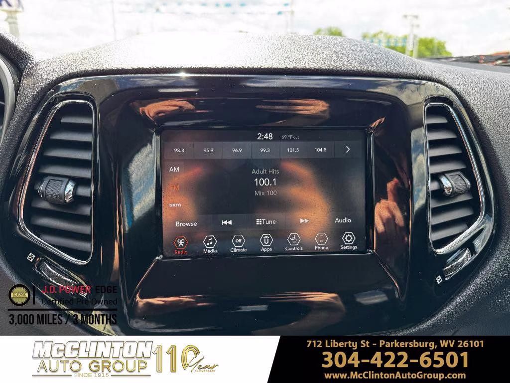 2019 Laser Blue Pearlcoat Jeep Compass Latitude 4X4 SUV