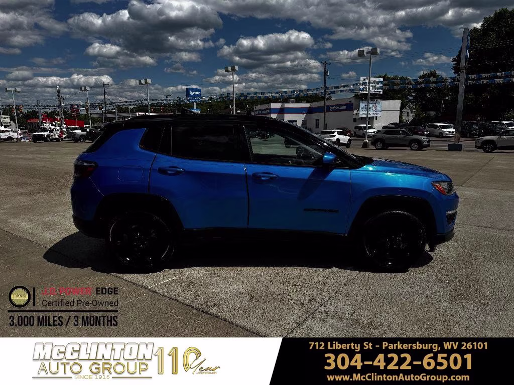2019 Laser Blue Pearlcoat Jeep Compass Latitude 4X4 SUV