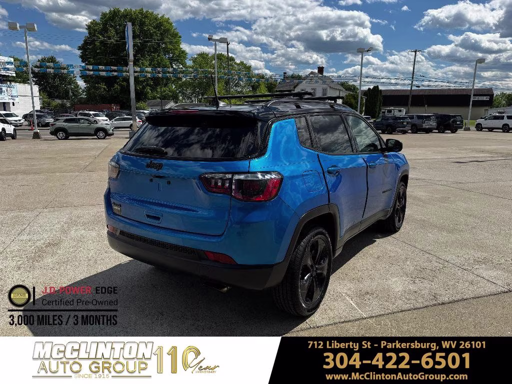 2019 Laser Blue Pearlcoat Jeep Compass Latitude 4X4 SUV