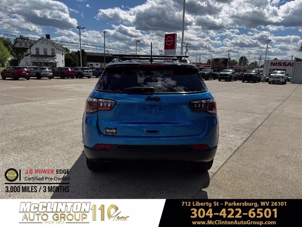 2019 Laser Blue Pearlcoat Jeep Compass Latitude 4X4 SUV
