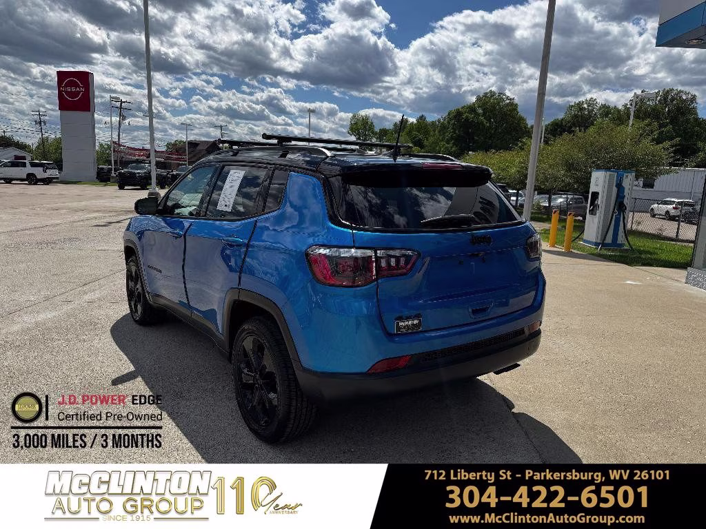 2019 Laser Blue Pearlcoat Jeep Compass Latitude 4X4 SUV