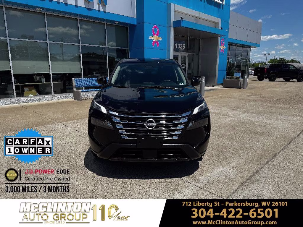 2025 Super Black Nissan Rogue SV AWD SUV