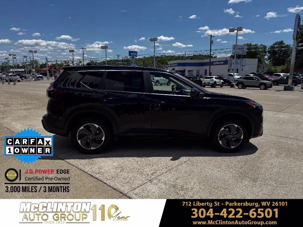 2025 Super Black Nissan Rogue SV AWD SUV