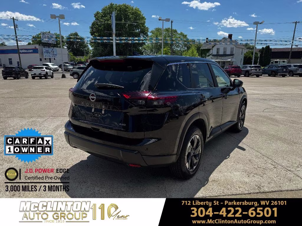 2025 Super Black Nissan Rogue SV AWD SUV