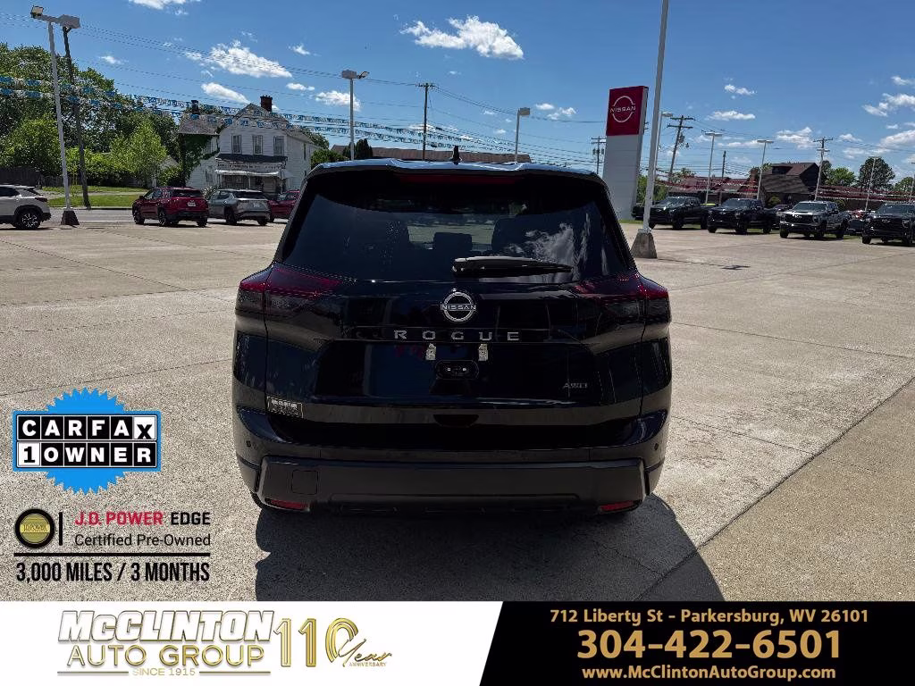 2025 Super Black Nissan Rogue SV AWD SUV