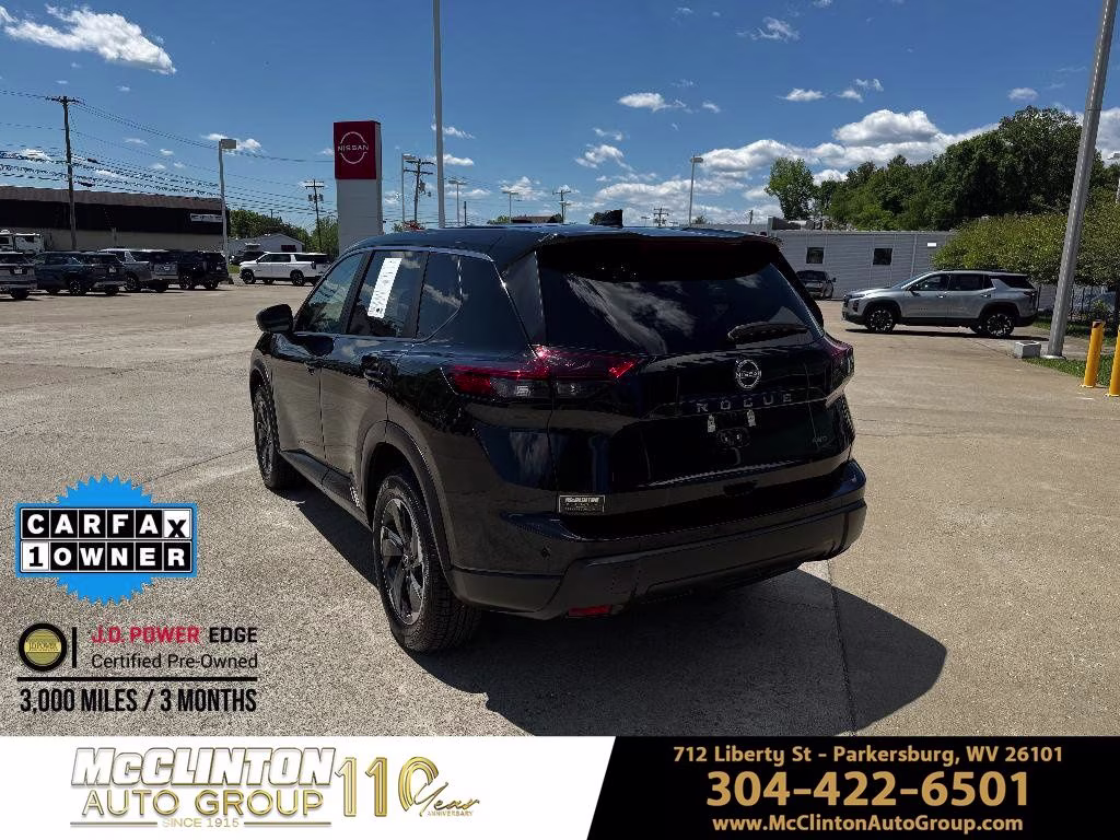2025 Super Black Nissan Rogue SV AWD SUV