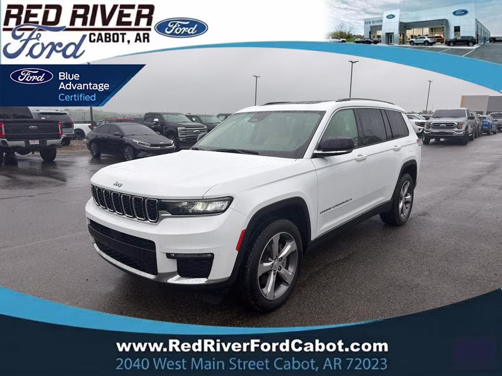 2021 Bright White Clearcoat Jeep Grand Cherokee L Limited 4X4 SUV