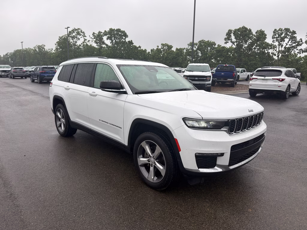 2021 Bright White Clearcoat Jeep Grand Cherokee L Limited 4X4 SUV