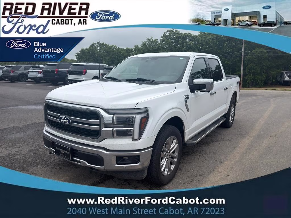 2025 Oxford White Ford F-150 LARIAT 4X4 Truck