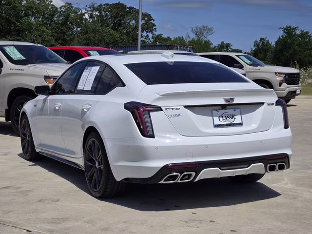 2025 Summit White Cadillac CT5 V-Series RWD Sedan