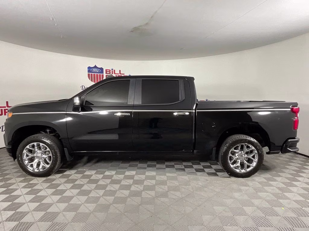 2019 Black Chevrolet Silverado 1500 Custom RWD Truck