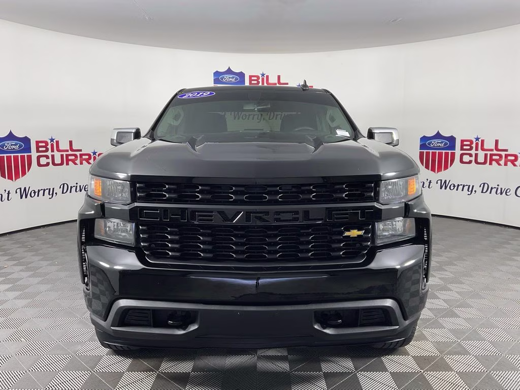 2019 Black Chevrolet Silverado 1500 Custom RWD Truck