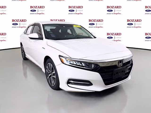 2020 White Honda Accord Hybrid Base FWD Sedan