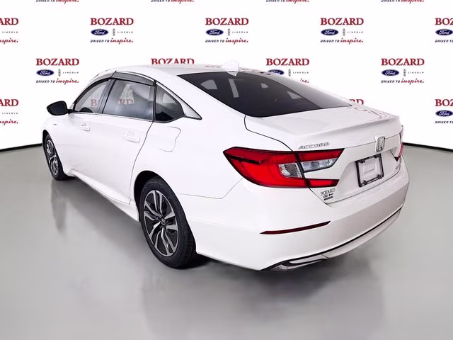 2020 White Honda Accord Hybrid Base FWD Sedan