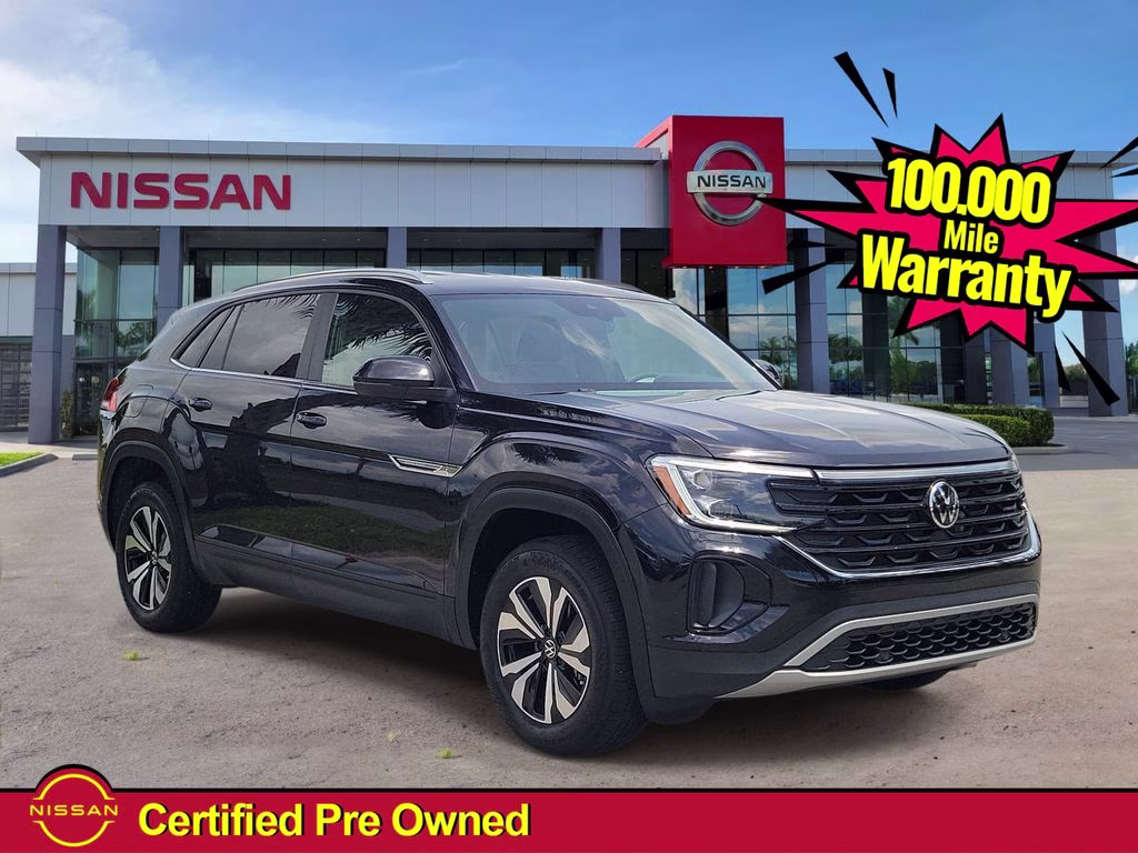 2024 Black Volkswagen Atlas Cross Sport 2.0T SE FWD SUV