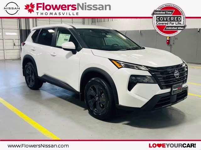 2026 Everest White Pearl Tricoat Nissan Rogue SV FWD SUV