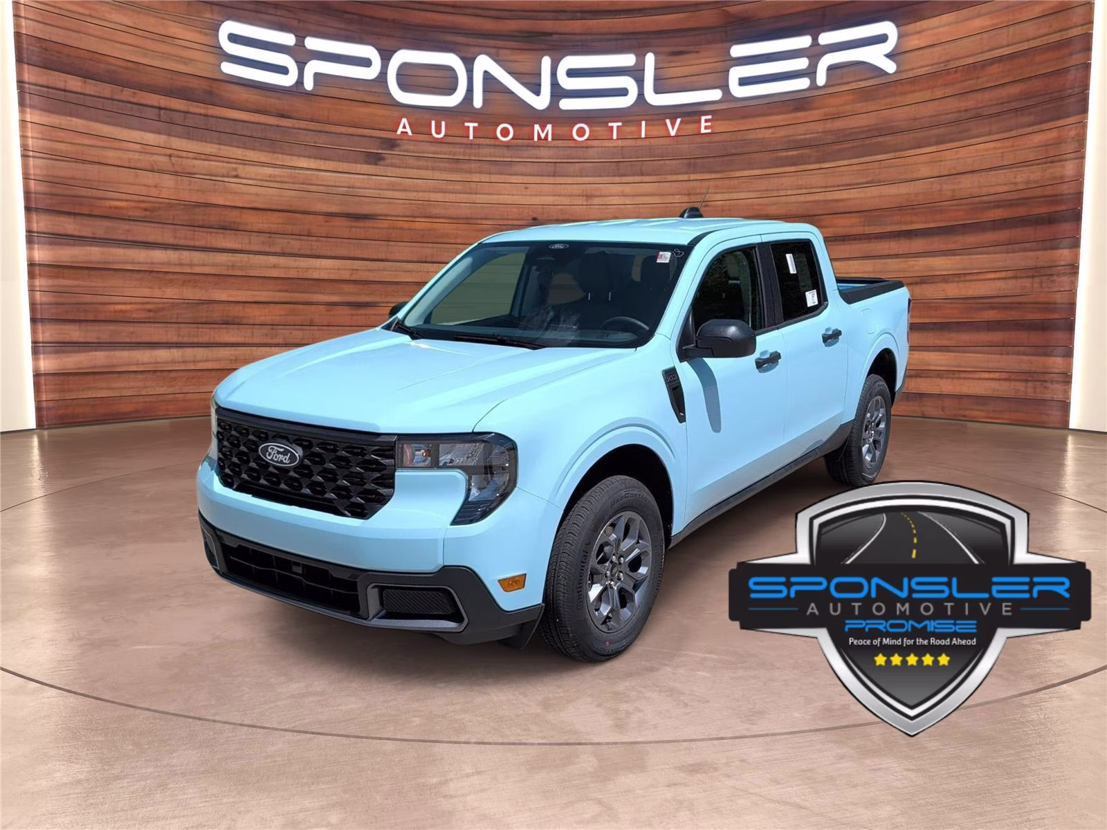 2026 Light Blue Ford Maverick XLT AWD Truck