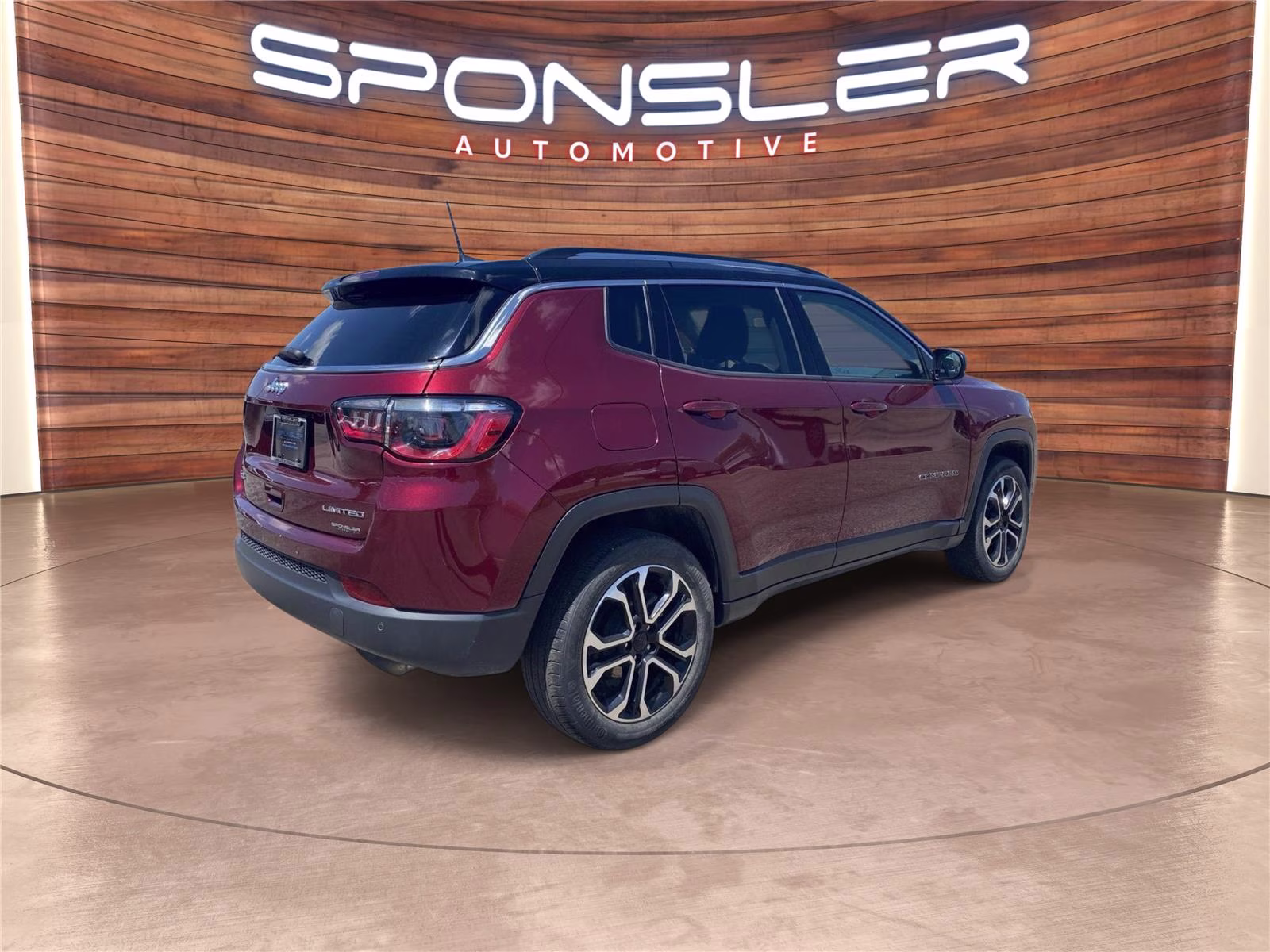 2022 Velvet Red Pearlcoat Jeep Compass Limited 4X4 SUV