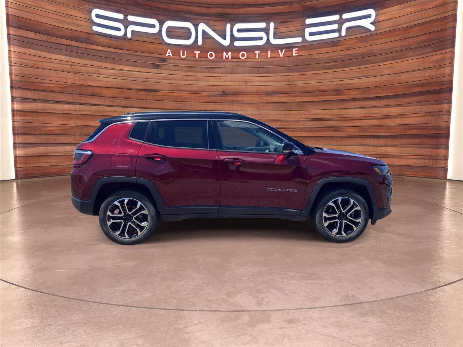 2022 Velvet Red Pearlcoat Jeep Compass Limited 4X4 SUV