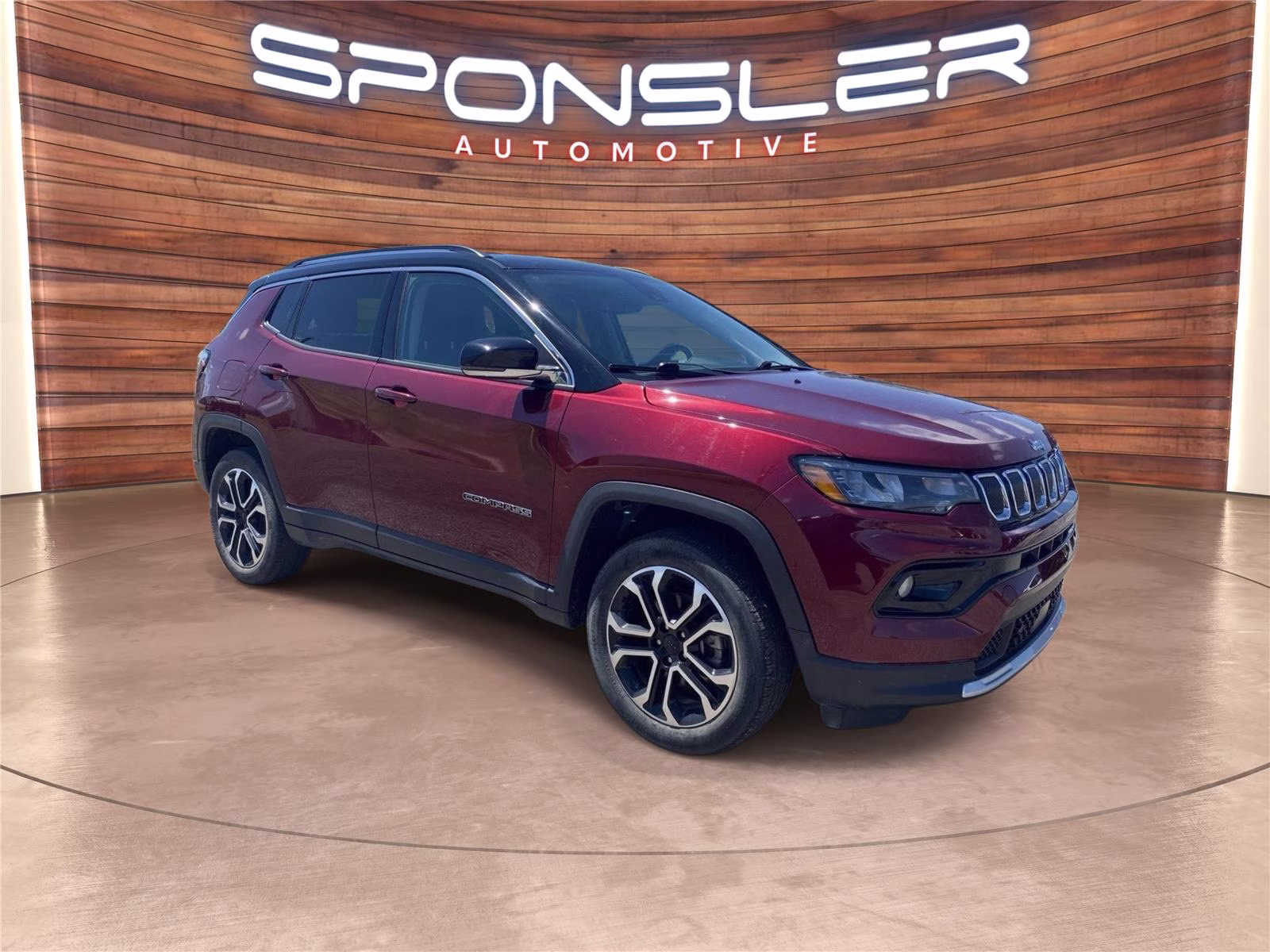 2022 Velvet Red Pearlcoat Jeep Compass Limited 4X4 SUV