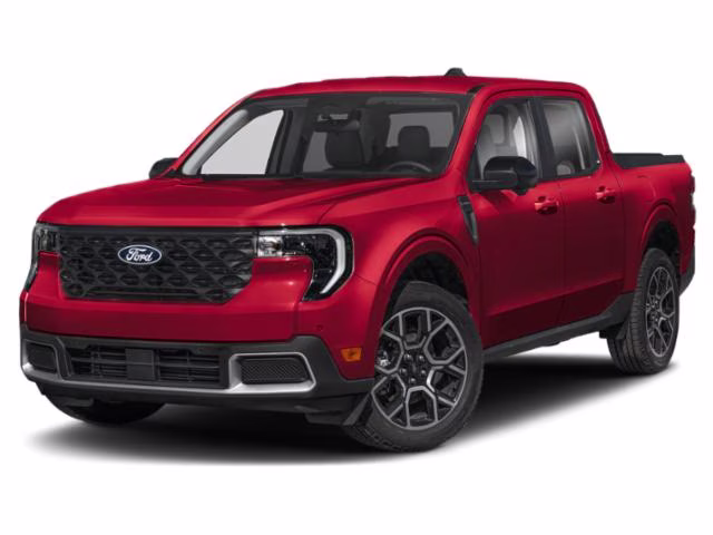 2026 Ruby Red Metallic Tinted Clearcoat Ford Maverick LARIAT AWD Truck