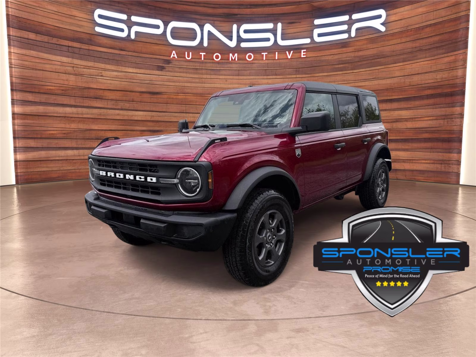 Ruby Red Metallic Tinted Clearcoat 2025 Ford Bronco Big Bend 4-Door 4WD SUV / Crossover Four-Wheel Drive Automatic