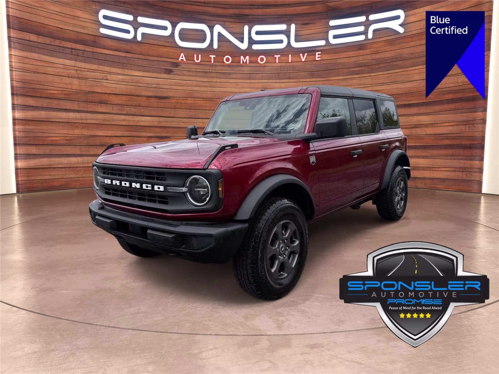2025 Ruby Red Metallic Tinted Clearcoat Ford Bronco Big Bend 4X4 SUV