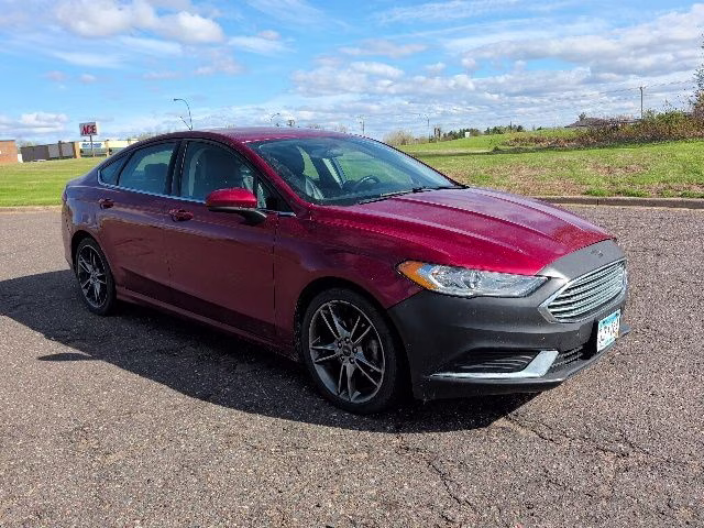2017 Ruby Red Metallic Tinted Clearcoat Ford Fusion S FWD Sedan