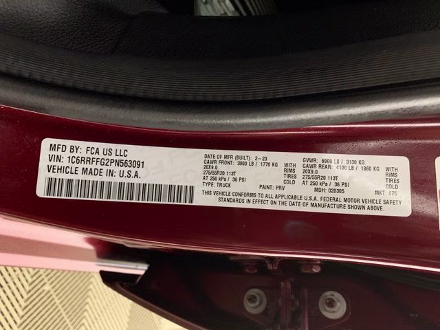 2023 Delmonico Red Pearlcoat Ram 1500 Big Horn 4X4 Truck