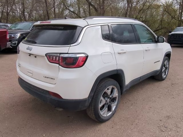 2019 White Clearcoat Jeep Compass Limited 4X4 SUV